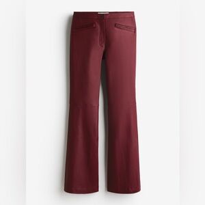 Perfect Moment H&M 
NWT Burgundy boot-cut genuine leather pants